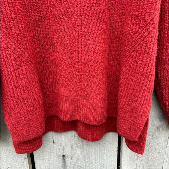 Madewell Bulky Burnt Orange Turtleneck Sweater XL - Picture 4 of 10